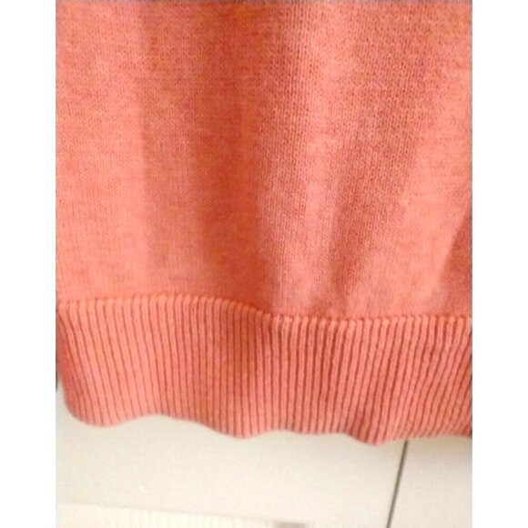 Vince Camuto Coral Orange Johnny Collar Lightweight Women's Sweater - XXL NWT - Picture 6 of 9